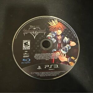Sony Black PS3 Kingdom Hearts Game Disc